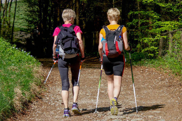 Radfahren und Wandern